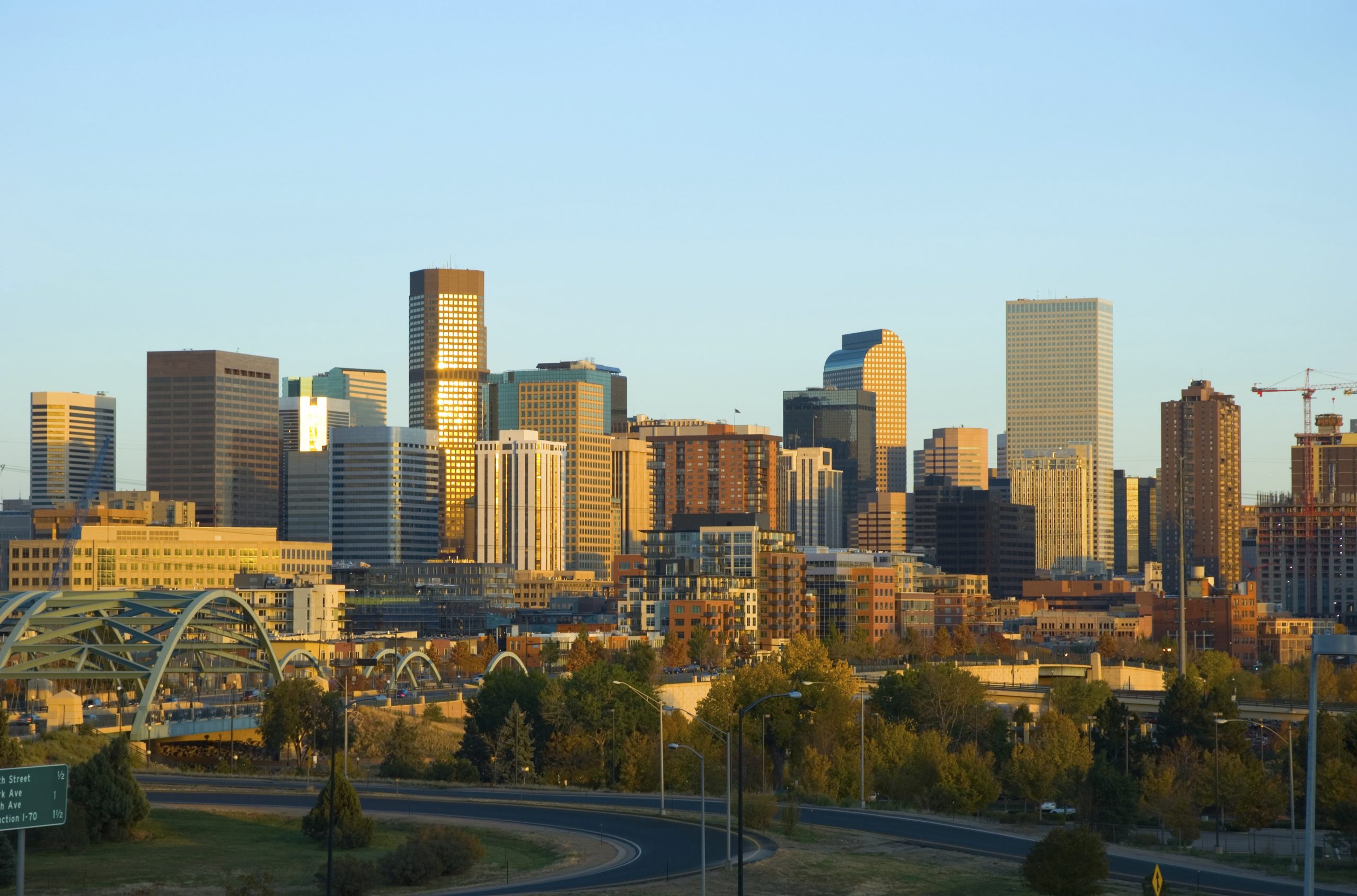 Denver skyline at sunset – Energy Day